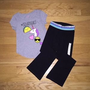 Girls Active Outfit- size 7/8